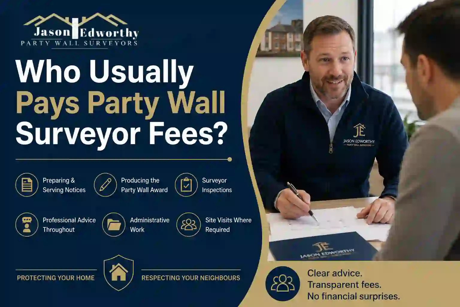 Who Usually Pays Party Wall Surveyor Fees Great Harwood?